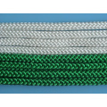 Low elastic polyester braided string